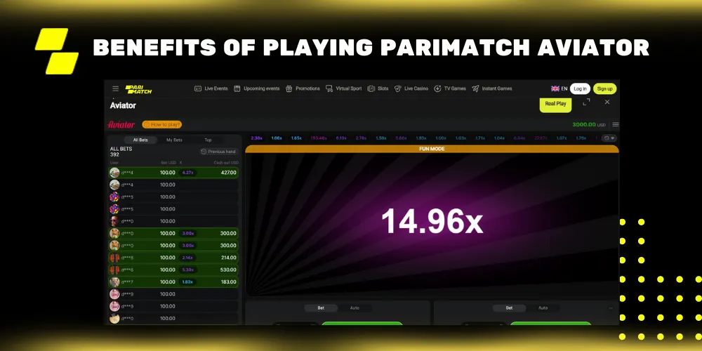 Benefits of Playing Parimatch Aviator