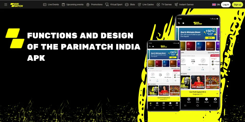 Functions And Design Of The Parimatch India APK